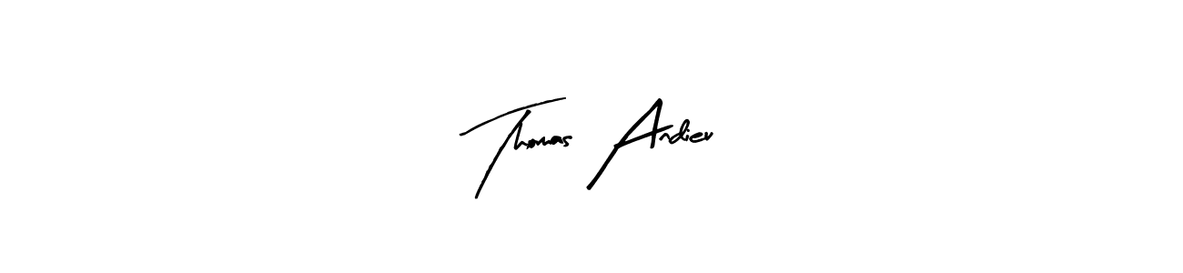 How to make Thomas Andieu signature? Arty Signature is a professional autograph style. Create handwritten signature for Thomas Andieu name. Thomas Andieu signature style 8 images and pictures png