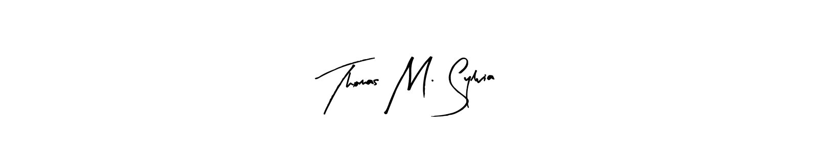 You should practise on your own different ways (Arty Signature) to write your name (Thomas M. Sylvia) in signature. don't let someone else do it for you. Thomas M. Sylvia signature style 8 images and pictures png