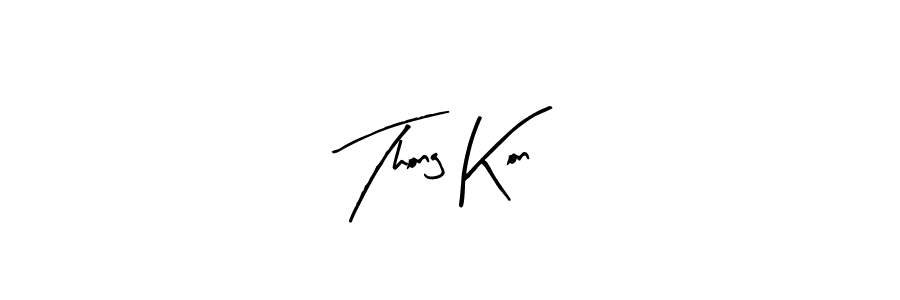 Arty Signature is a professional signature style that is perfect for those who want to add a touch of class to their signature. It is also a great choice for those who want to make their signature more unique. Get Thong Kon name to fancy signature for free. Thong Kon signature style 8 images and pictures png
