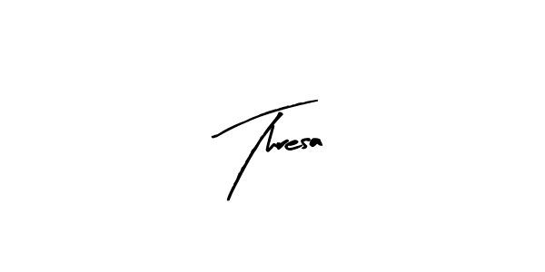 Thresa stylish signature style. Best Handwritten Sign (Arty Signature) for my name. Handwritten Signature Collection Ideas for my name Thresa. Thresa signature style 8 images and pictures png