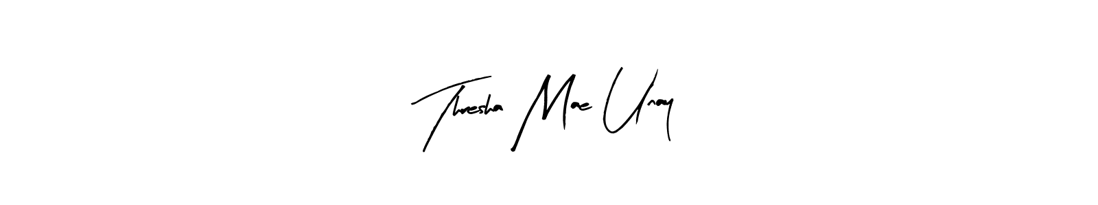 Thresha Mae Unay stylish signature style. Best Handwritten Sign (Arty Signature) for my name. Handwritten Signature Collection Ideas for my name Thresha Mae Unay. Thresha Mae Unay signature style 8 images and pictures png
