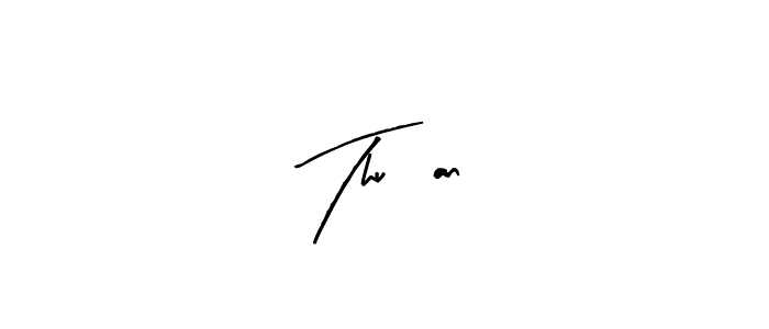 Design your own signature with our free online signature maker. With this signature software, you can create a handwritten (Arty Signature) signature for name Thu an. Thu an signature style 8 images and pictures png