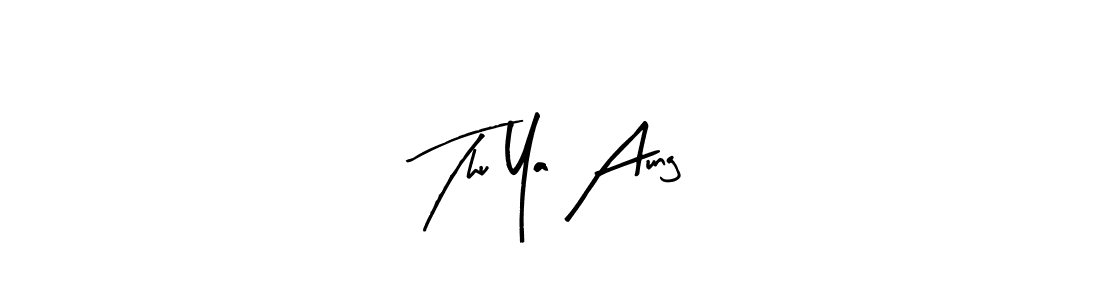 Make a beautiful signature design for name Thu Ya Aung. Use this online signature maker to create a handwritten signature for free. Thu Ya Aung signature style 8 images and pictures png