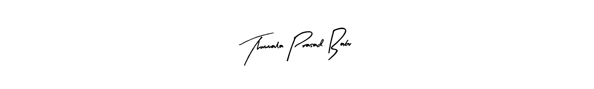This is the best signature style for the Thummala Prasad Babu name. Also you like these signature font (Arty Signature). Mix name signature. Thummala Prasad Babu signature style 8 images and pictures png