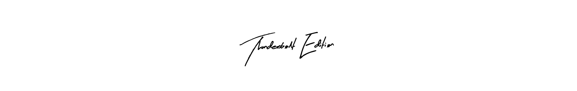 The best way (Arty Signature) to make a short signature is to pick only two or three words in your name. The name Thunderbolt Edition include a total of six letters. For converting this name. Thunderbolt Edition signature style 8 images and pictures png