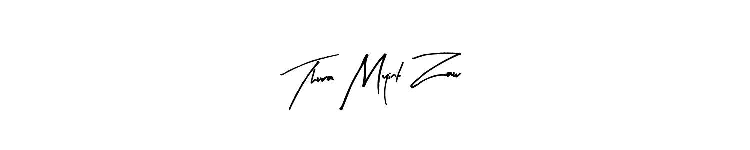 Create a beautiful signature design for name Thura Myint Zaw. With this signature (Arty Signature) fonts, you can make a handwritten signature for free. Thura Myint Zaw signature style 8 images and pictures png