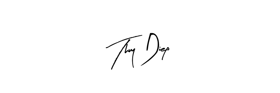 Create a beautiful signature design for name Thuy Diep. With this signature (Arty Signature) fonts, you can make a handwritten signature for free. Thuy Diep signature style 8 images and pictures png