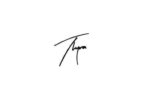 Create a beautiful signature design for name Thyra. With this signature (Arty Signature) fonts, you can make a handwritten signature for free. Thyra signature style 8 images and pictures png