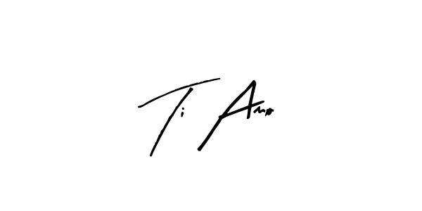 Design your own signature with our free online signature maker. With this signature software, you can create a handwritten (Arty Signature) signature for name Ti Amo. Ti Amo signature style 8 images and pictures png