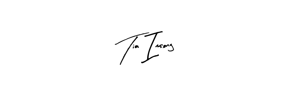 Design your own signature with our free online signature maker. With this signature software, you can create a handwritten (Arty Signature) signature for name Tia Imsong. Tia Imsong signature style 8 images and pictures png