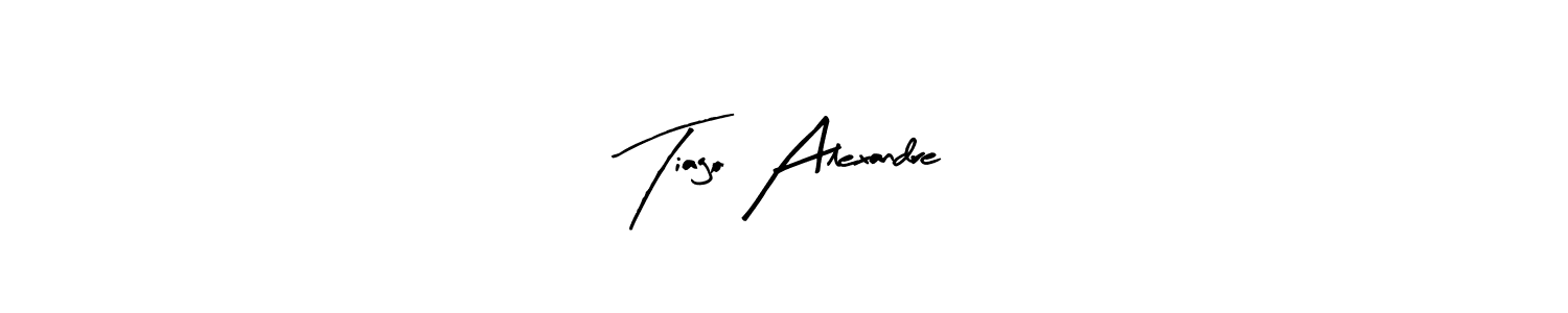 How to make Tiago Alexandre name signature. Use Arty Signature style for creating short signs online. This is the latest handwritten sign. Tiago Alexandre signature style 8 images and pictures png