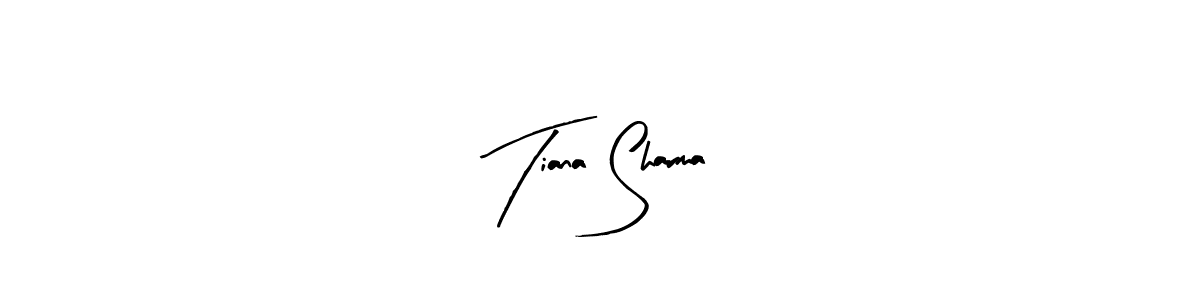 if you are searching for the best signature style for your name Tiana Sharma. so please give up your signature search. here we have designed multiple signature styles  using Arty Signature. Tiana Sharma signature style 8 images and pictures png