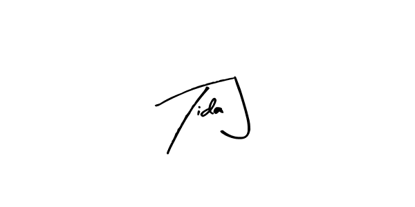 Make a beautiful signature design for name Tida J. Use this online signature maker to create a handwritten signature for free. Tida J signature style 8 images and pictures png