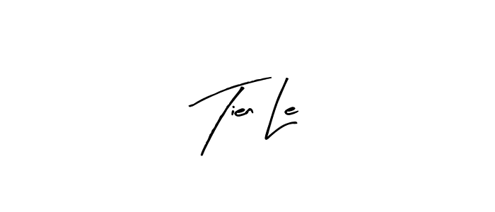 Design your own signature with our free online signature maker. With this signature software, you can create a handwritten (Arty Signature) signature for name Tien Le. Tien Le signature style 8 images and pictures png