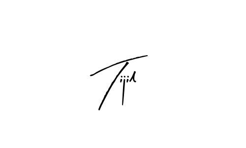 Tijil stylish signature style. Best Handwritten Sign (Arty Signature) for my name. Handwritten Signature Collection Ideas for my name Tijil. Tijil signature style 8 images and pictures png