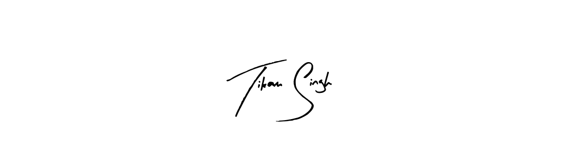 Arty Signature is a professional signature style that is perfect for those who want to add a touch of class to their signature. It is also a great choice for those who want to make their signature more unique. Get Tikam Singh name to fancy signature for free. Tikam Singh signature style 8 images and pictures png