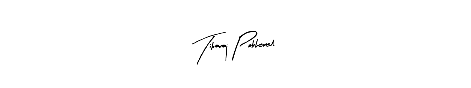 This is the best signature style for the Tikaraj Pokherel name. Also you like these signature font (Arty Signature). Mix name signature. Tikaraj Pokherel signature style 8 images and pictures png