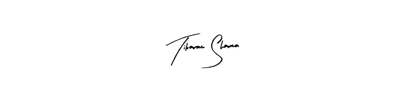 Make a beautiful signature design for name Tikaram Sharma. With this signature (Arty Signature) style, you can create a handwritten signature for free. Tikaram Sharma signature style 8 images and pictures png