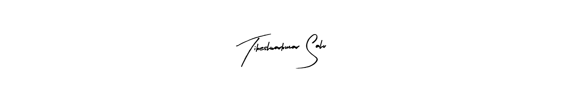 Use a signature maker to create a handwritten signature online. With this signature software, you can design (Arty Signature) your own signature for name Tikeshwarkumar Sahu. Tikeshwarkumar Sahu signature style 8 images and pictures png