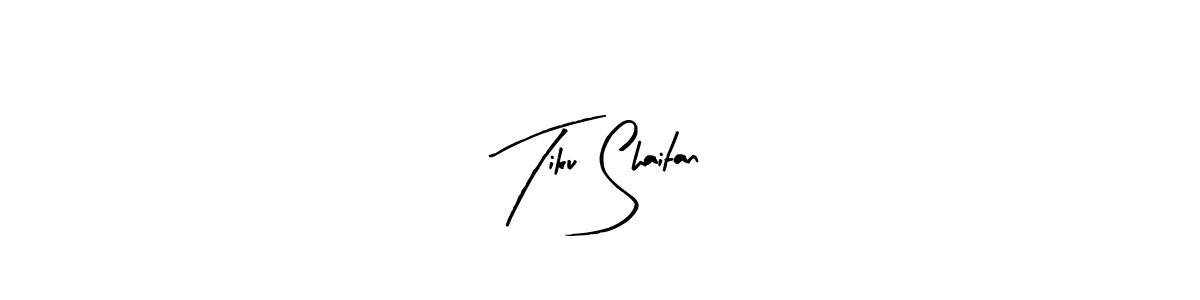 Make a beautiful signature design for name Tiku Shaitan. Use this online signature maker to create a handwritten signature for free. Tiku Shaitan signature style 8 images and pictures png