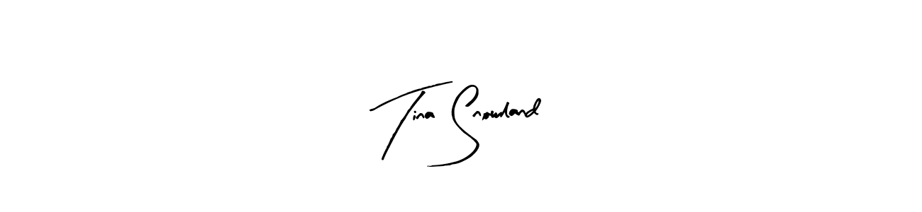 Design your own signature with our free online signature maker. With this signature software, you can create a handwritten (Arty Signature) signature for name Tina Snowland. Tina Snowland signature style 8 images and pictures png