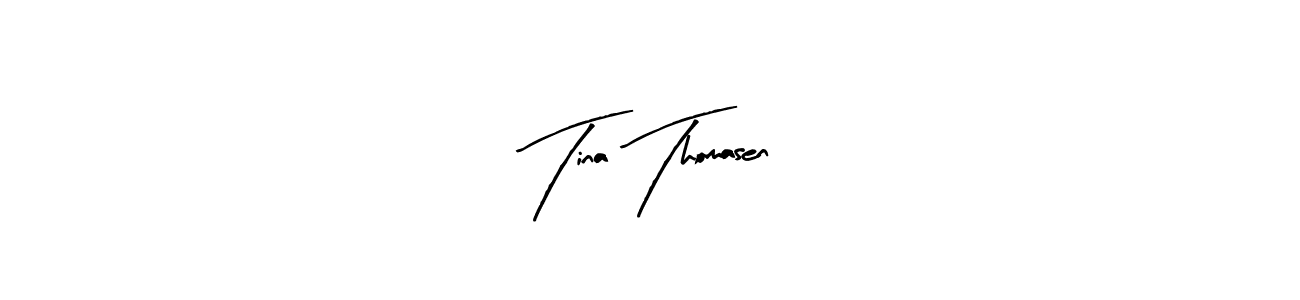 Tina Thomasen stylish signature style. Best Handwritten Sign (Arty Signature) for my name. Handwritten Signature Collection Ideas for my name Tina Thomasen. Tina Thomasen signature style 8 images and pictures png