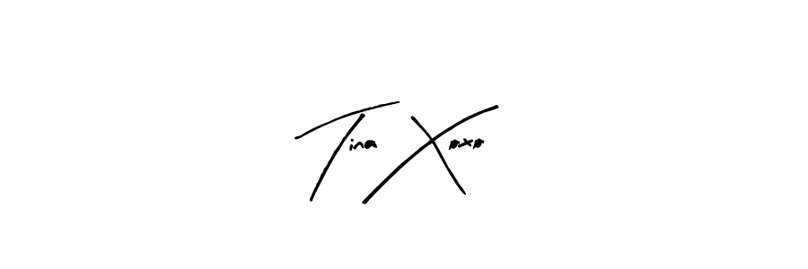 Arty Signature is a professional signature style that is perfect for those who want to add a touch of class to their signature. It is also a great choice for those who want to make their signature more unique. Get Tina Xoxo name to fancy signature for free. Tina Xoxo signature style 8 images and pictures png