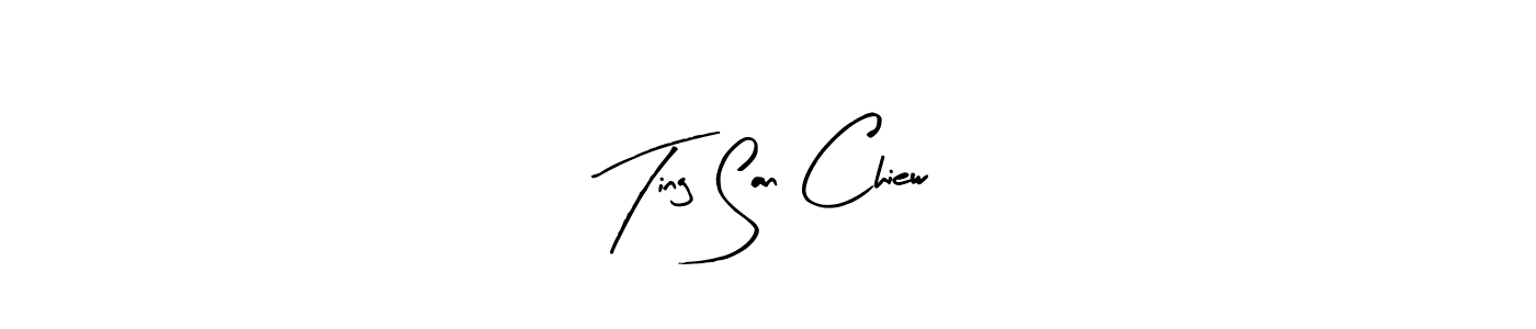 Use a signature maker to create a handwritten signature online. With this signature software, you can design (Arty Signature) your own signature for name Ting San Chiew. Ting San Chiew signature style 8 images and pictures png