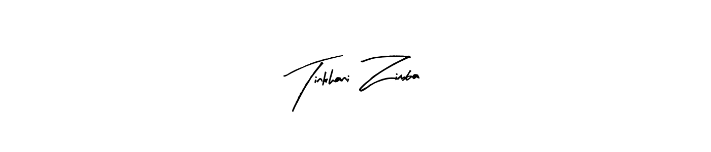Similarly Arty Signature is the best handwritten signature design. Signature creator online .You can use it as an online autograph creator for name Tinkhani Zimba. Tinkhani Zimba signature style 8 images and pictures png
