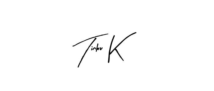 Create a beautiful signature design for name Tinku K. With this signature (Arty Signature) fonts, you can make a handwritten signature for free. Tinku K signature style 8 images and pictures png