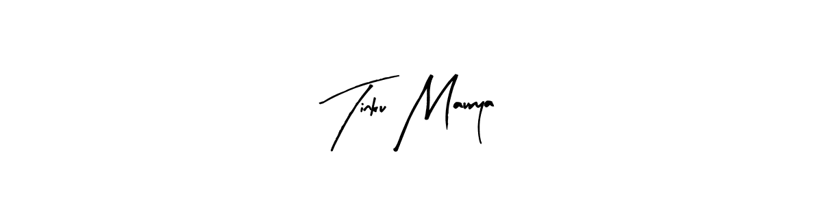 It looks lik you need a new signature style for name Tinku Maurya. Design unique handwritten (Arty Signature) signature with our free signature maker in just a few clicks. Tinku Maurya signature style 8 images and pictures png