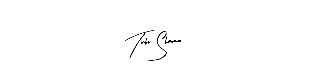 Similarly Arty Signature is the best handwritten signature design. Signature creator online .You can use it as an online autograph creator for name Tinku Sharma. Tinku Sharma signature style 8 images and pictures png