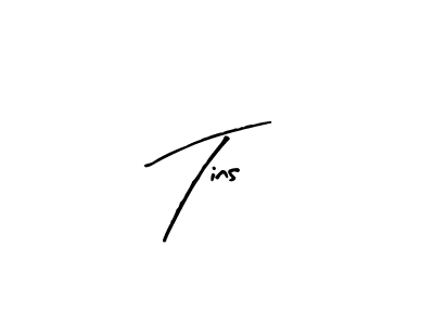 Similarly Arty Signature is the best handwritten signature design. Signature creator online .You can use it as an online autograph creator for name Tins. Tins signature style 8 images and pictures png