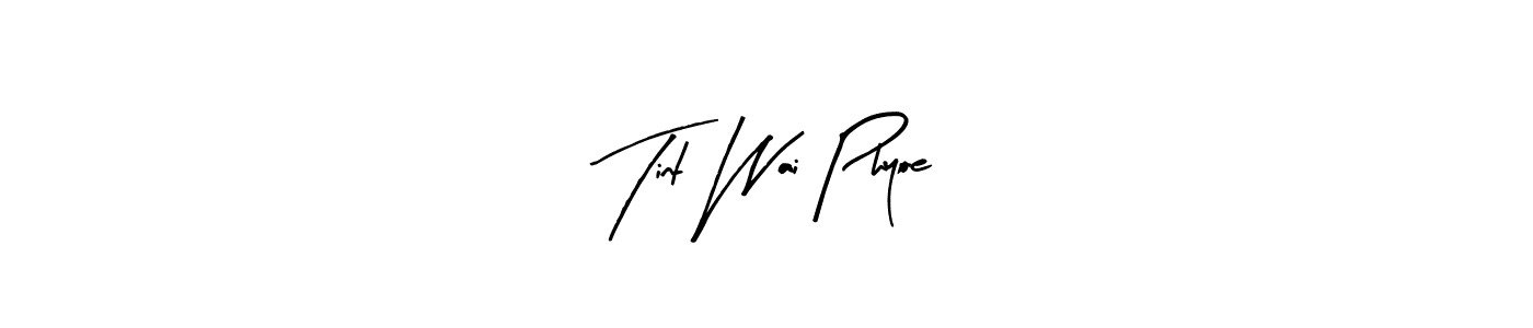 How to Draw Tint Wai Phyoe signature style? Arty Signature is a latest design signature styles for name Tint Wai Phyoe. Tint Wai Phyoe signature style 8 images and pictures png