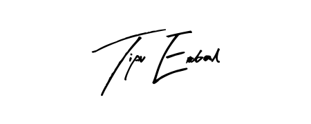 Personalize your online presence with Tipu Eobal signature rendered in elegant Arty Signature font. Great for website footers and blogs. Tipu Eobal signature style 8 images and pictures png