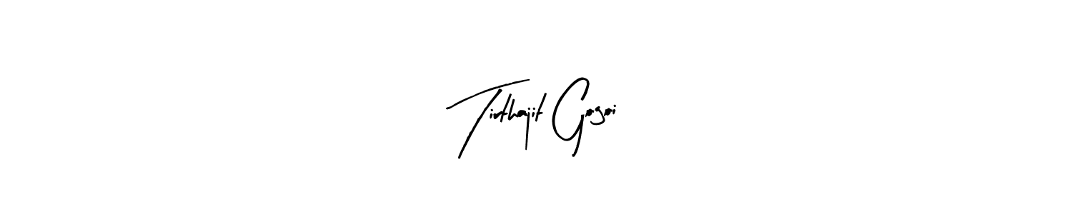 It looks lik you need a new signature style for name Tirthajit Gogoi. Design unique handwritten (Arty Signature) signature with our free signature maker in just a few clicks. Tirthajit Gogoi signature style 8 images and pictures png