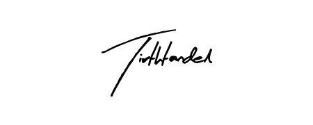 Practice writing Tirthtandel with the flow of Arty Signature lettering. A fantastic source of inspiration for developing your personal signature style. Tirthtandel signature style 8 images and pictures png
