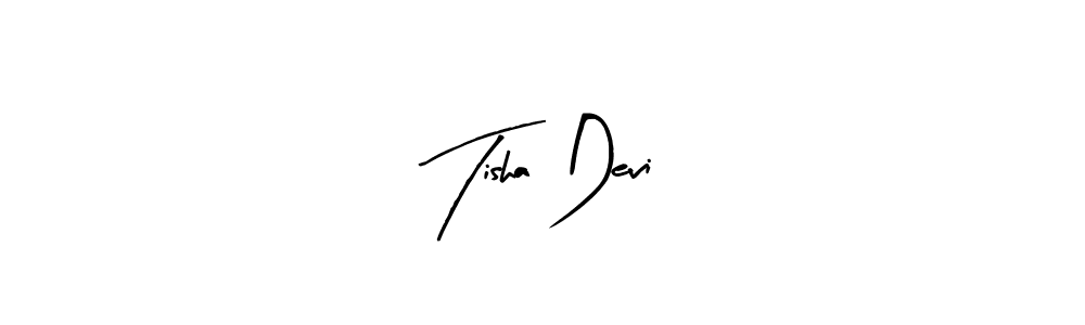 Similarly Arty Signature is the best handwritten signature design. Signature creator online .You can use it as an online autograph creator for name Tisha Devi. Tisha Devi signature style 8 images and pictures png