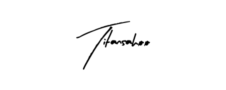 Create a personalized artistic stamp with Titansahoo in Arty Signature font. Perfect for visual artists, designers, and influencers. Titansahoo signature style 8 images and pictures png