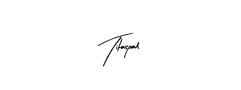 You can use this online signature creator to create a handwritten signature for the name Titaspal. This is the best online autograph maker. Titaspal signature style 8 images and pictures png