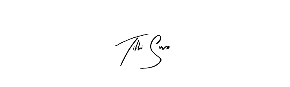 Make a beautiful signature design for name Tithi Suvo. Use this online signature maker to create a handwritten signature for free. Tithi Suvo signature style 8 images and pictures png