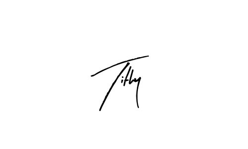 Tithy stylish signature style. Best Handwritten Sign (Arty Signature) for my name. Handwritten Signature Collection Ideas for my name Tithy. Tithy signature style 8 images and pictures png