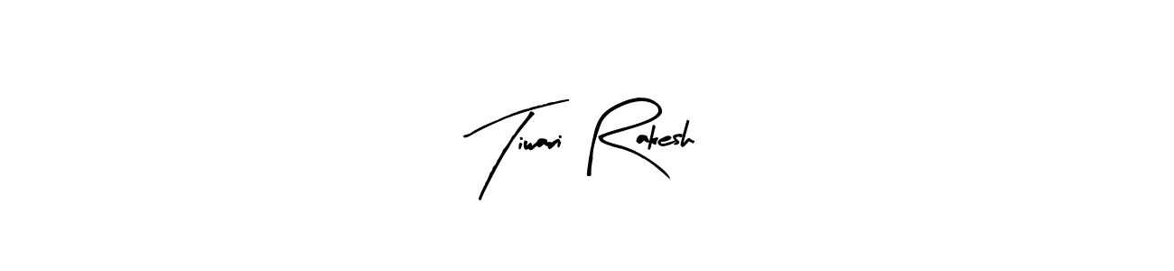 This is the best signature style for the Tiwari Rakesh name. Also you like these signature font (Arty Signature). Mix name signature. Tiwari Rakesh signature style 8 images and pictures png