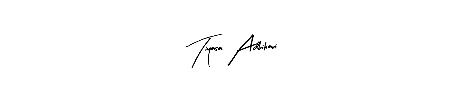 Similarly Arty Signature is the best handwritten signature design. Signature creator online .You can use it as an online autograph creator for name Tiyasa Adhikari. Tiyasa Adhikari signature style 8 images and pictures png