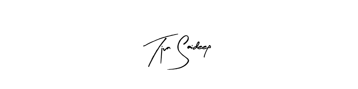 Best and Professional Signature Style for Tjvn Saideep. Arty Signature Best Signature Style Collection. Tjvn Saideep signature style 8 images and pictures png