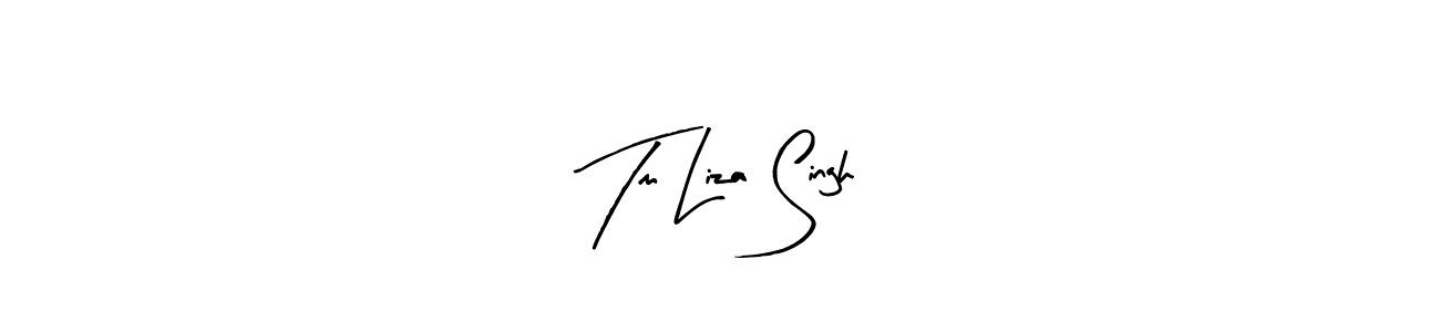 How to make Tm Liza Singh signature? Arty Signature is a professional autograph style. Create handwritten signature for Tm Liza Singh name. Tm Liza Singh signature style 8 images and pictures png