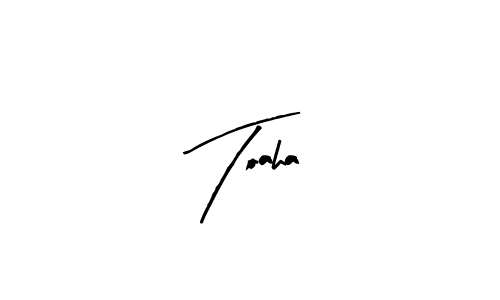 You should practise on your own different ways (Arty Signature) to write your name (Toaha) in signature. don't let someone else do it for you. Toaha signature style 8 images and pictures png