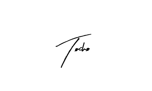 Create a beautiful signature design for name Tocho. With this signature (Arty Signature) fonts, you can make a handwritten signature for free. Tocho signature style 8 images and pictures png