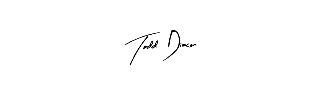 Use a signature maker to create a handwritten signature online. With this signature software, you can design (Arty Signature) your own signature for name Todd Diacon. Todd Diacon signature style 8 images and pictures png