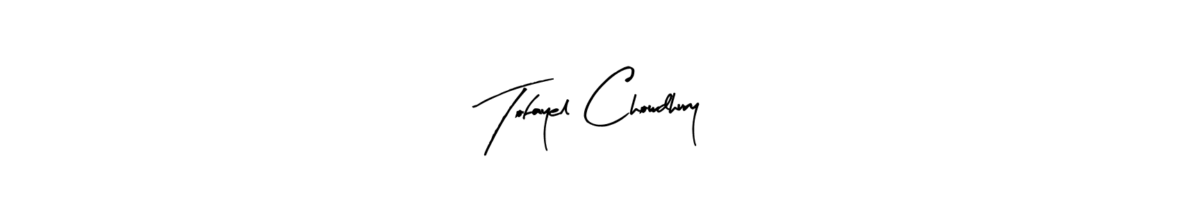 Create a beautiful signature design for name Tofayel Chowdhury. With this signature (Arty Signature) fonts, you can make a handwritten signature for free. Tofayel Chowdhury signature style 8 images and pictures png